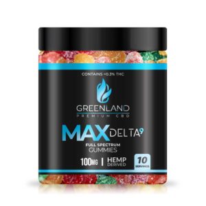 greenland max delta 9 100mg gummies